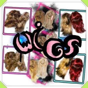 8 Hair Wigs & Used Longchamp Tote = RANDOMEST EVA